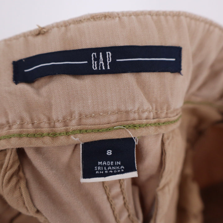 Gap Mens Khaki Chino Shorts Tan 100% Cotton Twill Size 8 Casual Summer