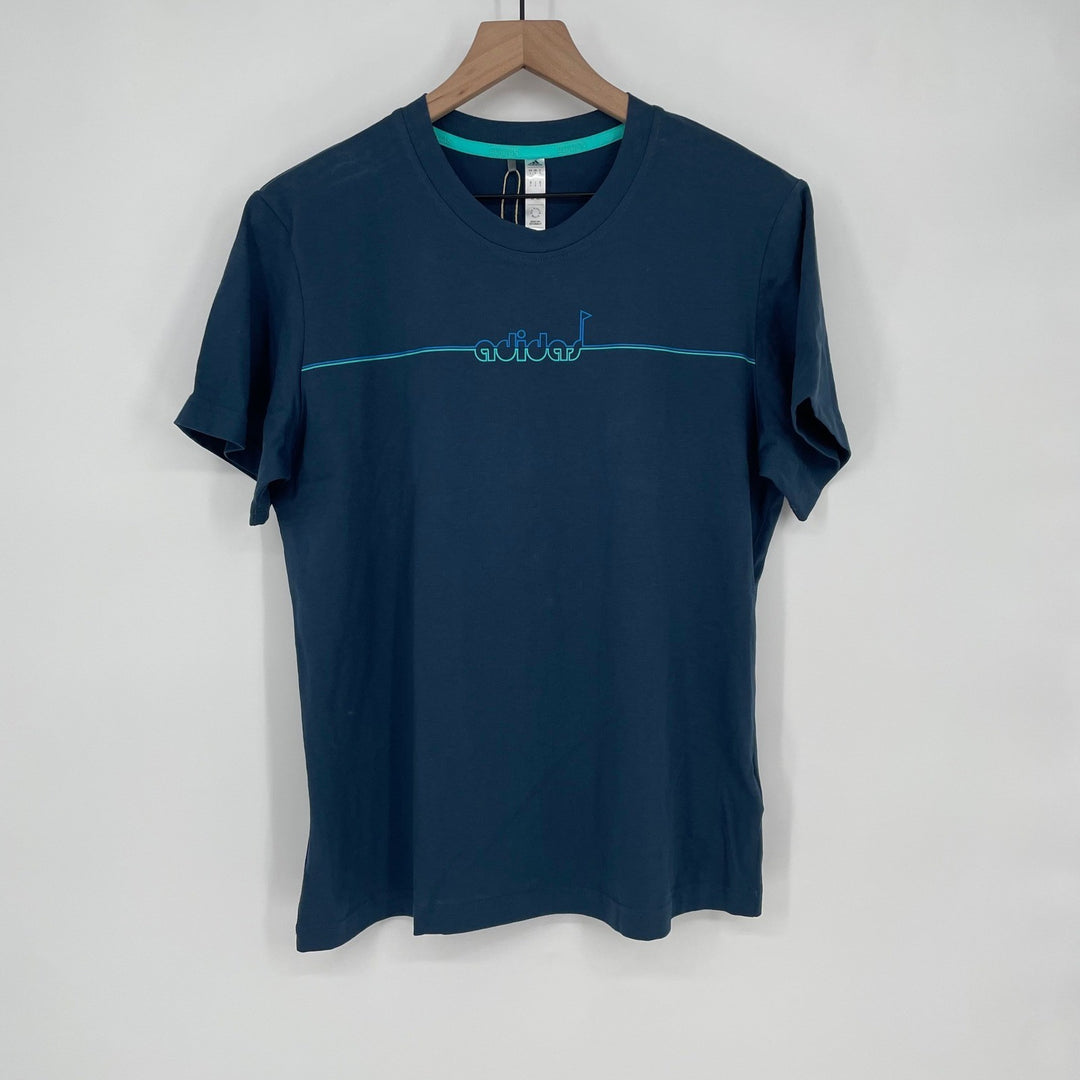 Adidas Womens Golf Graphic T-shirt Crew Navy L