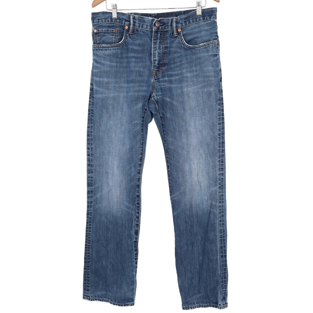 Martin + Osa Mens Bootcut Jeans Blue Medium Wash 100% Cotton 32x32 Distressed