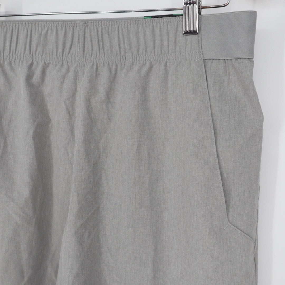 Prince Mens 7 Inch Woven Short HTR Light Heather Grey Athletic Tennis L