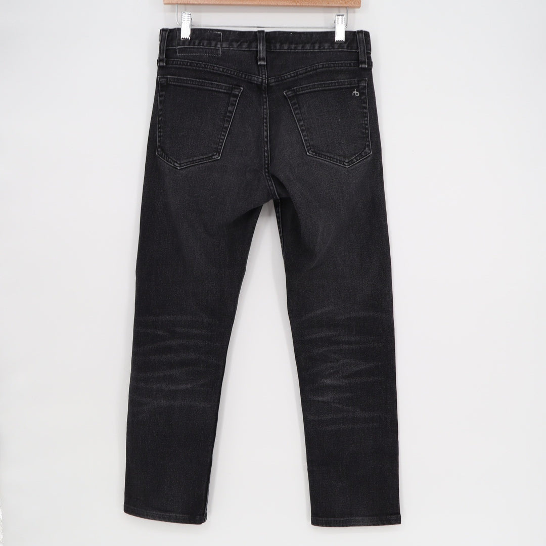 Rag & Bone Fit 2 Slim Jeans Dustin Black Cotton Cashmere MED21H1223KUDU 28x32