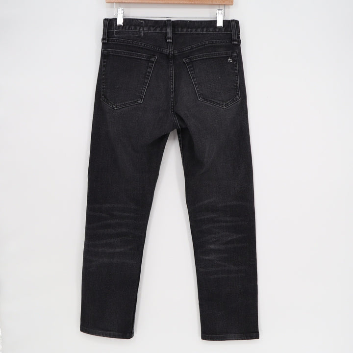 Rag & Bone Fit 2 Slim Jeans Dustin Black Cotton Cashmere MED21H1223KUDU 28x32