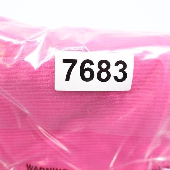 Naked Wardrobe Hot Pink Ribbed Side Slit Leggings XL High Waist Pants