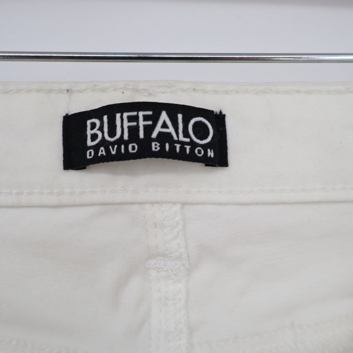 Buffalo David Bitton Daily Mid-Rise Stretch Skinny Ankle Jeans Off-White 10
