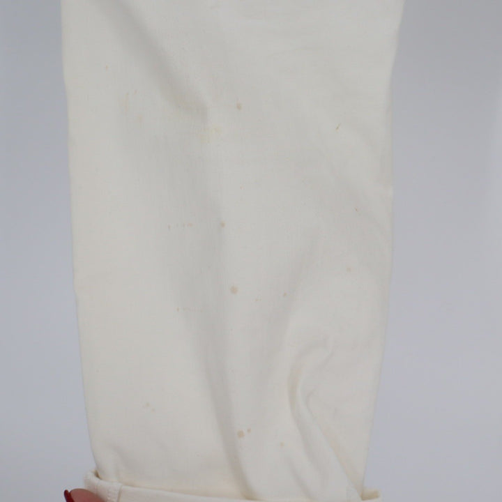 AGOLDE Cream High Rise Straight Leg Crop Jeans Womens Size 32