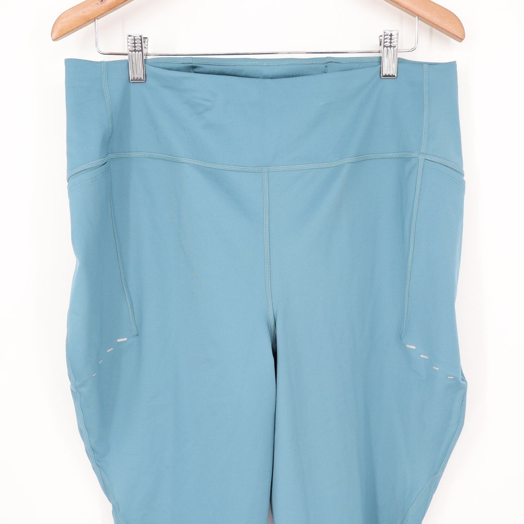 Nike Swift Dri-FIT Womens XXL Blue Perforated Running Leggings