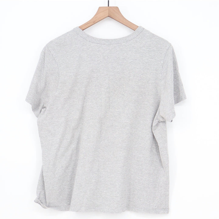 Zoe + Liv St. Barts Graphic T-Shirt XXL Heather Grey Short Sleeve Crew Neck Tee