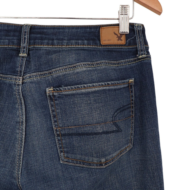 American Eagle Outfitters Jeans Womens 8 Blue Denim Cotton Stretch Straight Leg