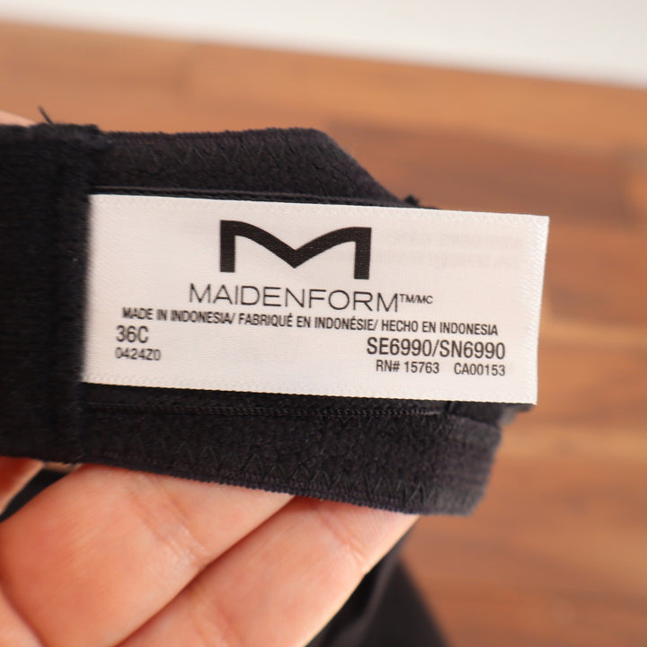 Maidenform Bra Women's 36C Basically Sexy Black Underwire NEW