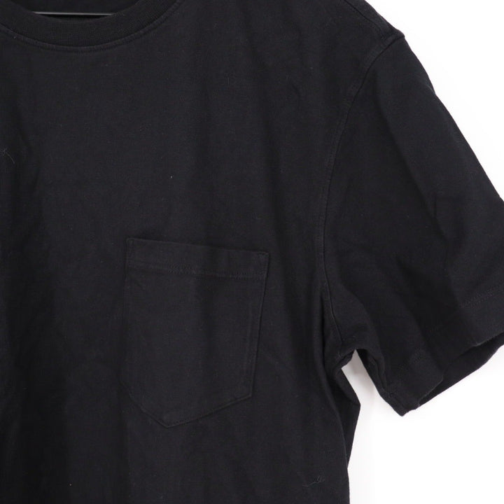 American Giant Mens Black Pocket T Shirt Size M Made in USA Cotton Crew Neck