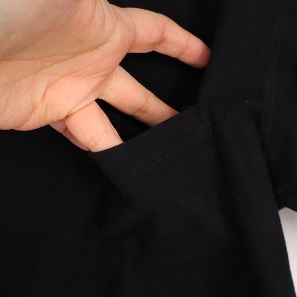 American Giant Mens Cotton Short Sleeve Pocket T-Shirt Black Size S Made in USA