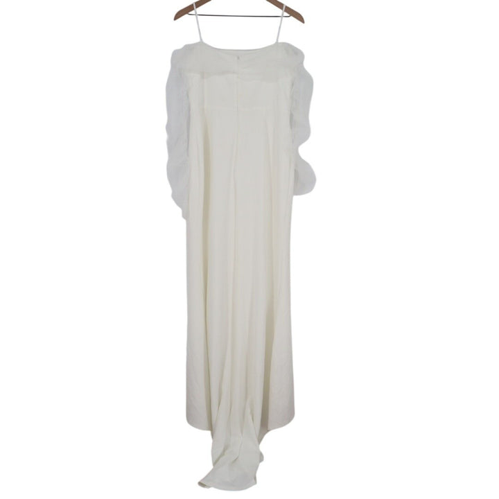 Lulus Eternal Bliss Bustier Maxi Dress Womens XL White Tulle Off-the-Shoulder
