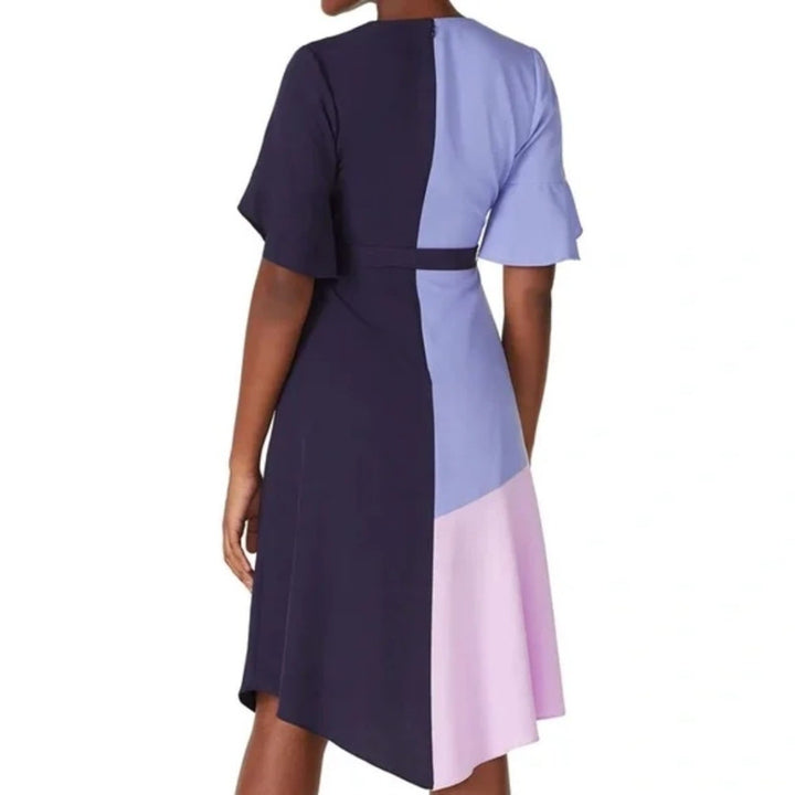 Hutch Colorblock Wrap Dress Size S