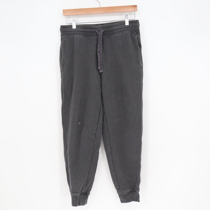 Old Navy Mens Small Jogger Sweatpants Charcoal Gray Fleece Drawstring