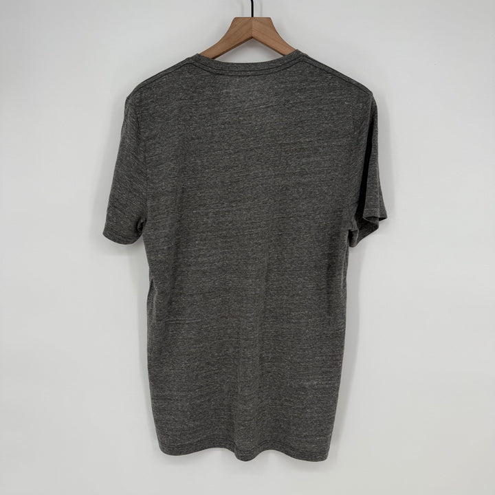 AG Adriano Goldschmied Mens T Shirt Medium Gray Oui Mais Non Embroidered