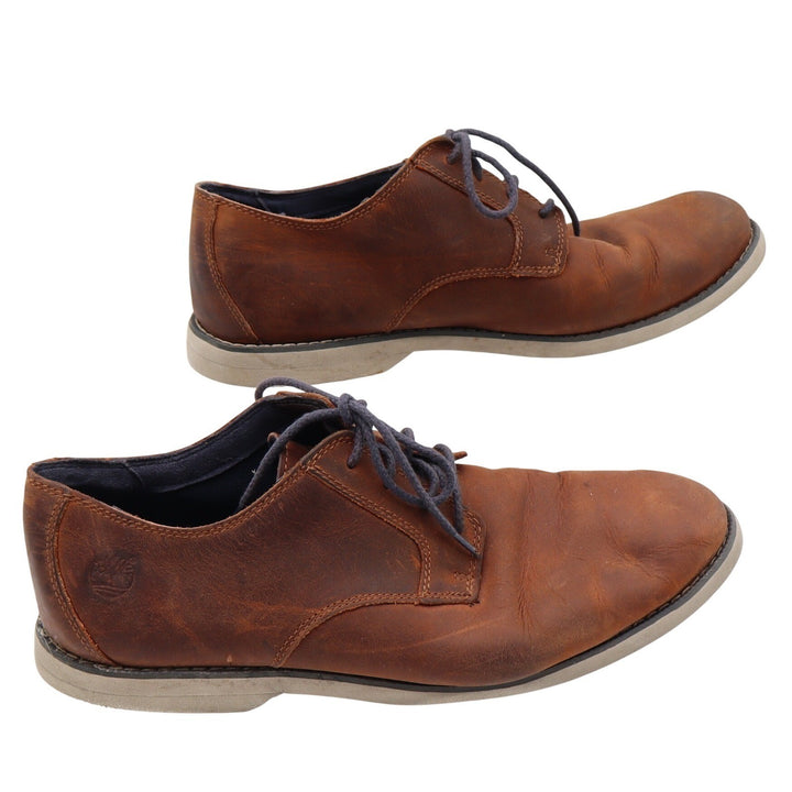 Timberland Oxford Mens 10 A11IW Brown Leather Lace Up Casual Good