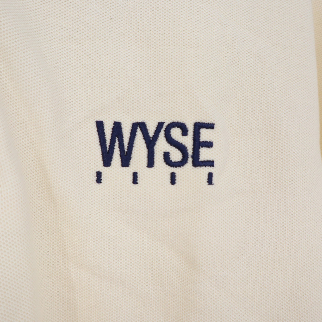 Arnold Palmer Polo Shirt Mens XXL Short Sleeve Cream Wyse Logo Cotton Excellent