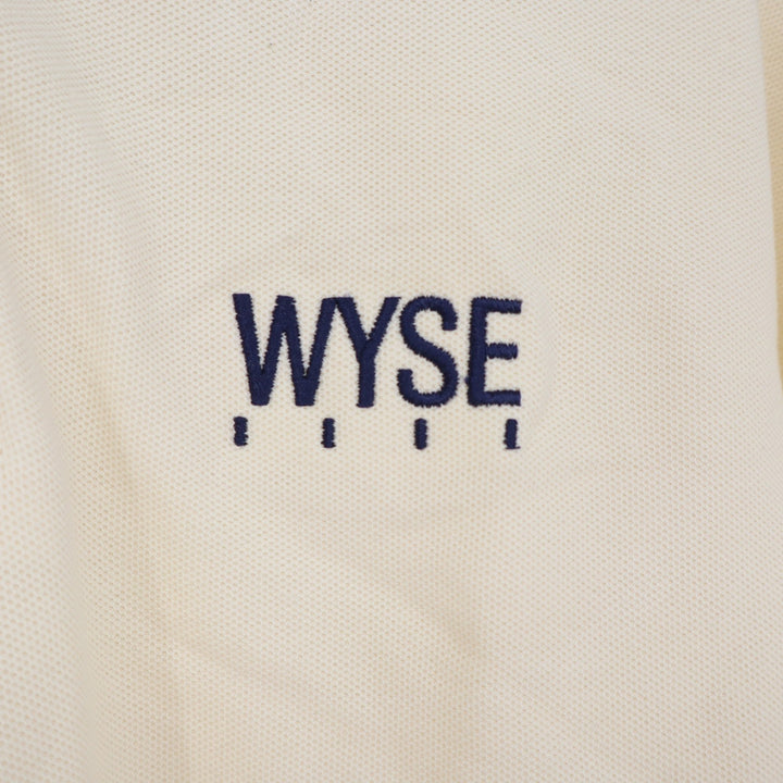 Arnold Palmer Polo Shirt Mens XXL Short Sleeve Cream Wyse Logo Cotton Excellent