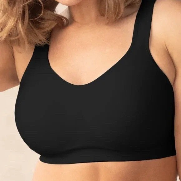 Truekind Daily Comfort Wireless Shaper Bra XL Black Dig-Free Strap Full Coverage