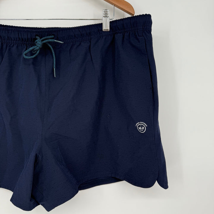 Allbirds Natural Run Shorts XXL Navy Blue Merino Wool Blend Athletic Performance