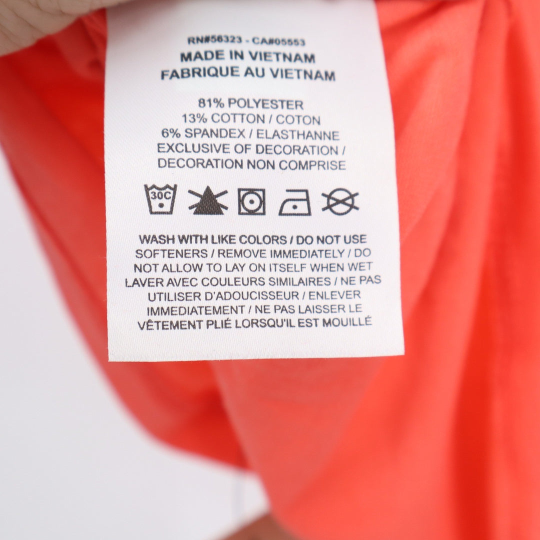 Nike Womens Training Boxy Cropped T-Shirt Bright Orange Coral XL