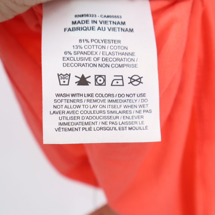 Nike Womens Training Boxy Cropped T-Shirt Bright Orange Coral XL