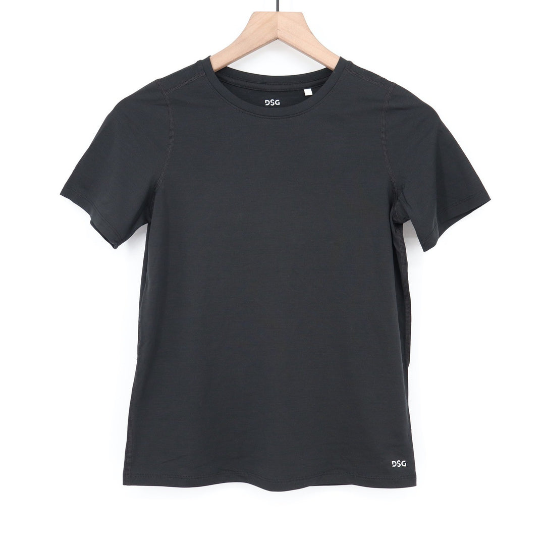 DSG Boys Movement Tee Pure Black Short Sleeve Athletic Shirt Size M 10-12 NWT