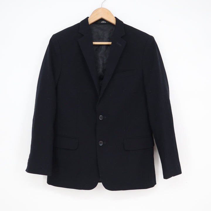 Calvin Klein Boys Black Two Button Stretch Blazer Jacket Size 16 Regular