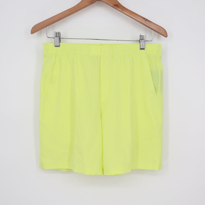 DSG Boys Agility Short XL 18 Light Lime Neon Yellow Moisture Wicking UV 50+ NEW
