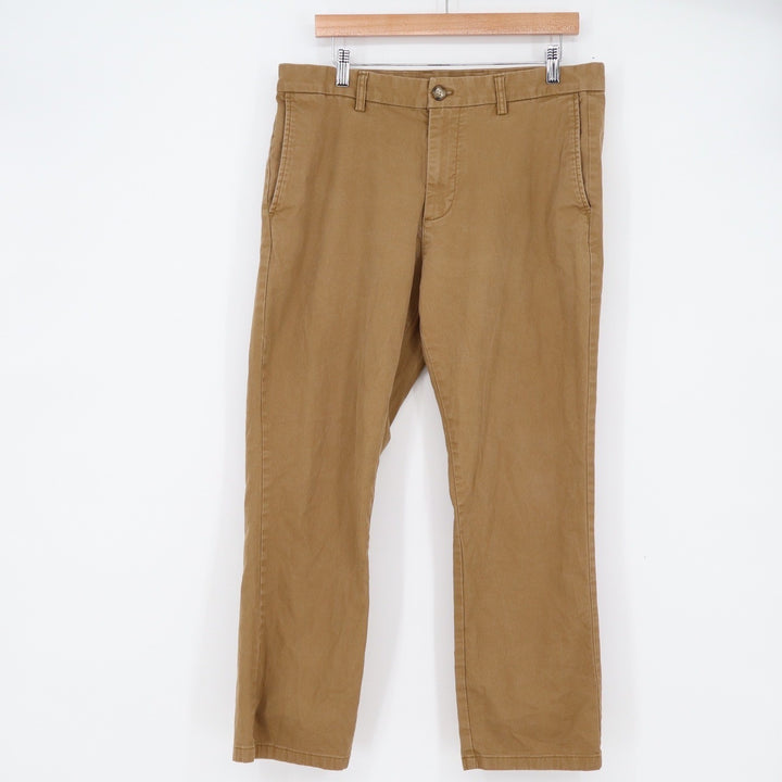 Old Navy Pants Mens 34x30 Built-In Flex Straight Brown Chino Khaki Excellent