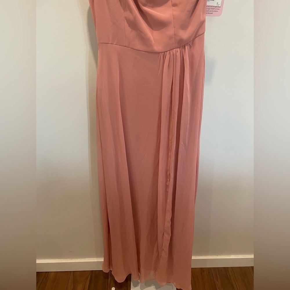 After Six One-Shoulder Chiffon Maxi Dress Size 2