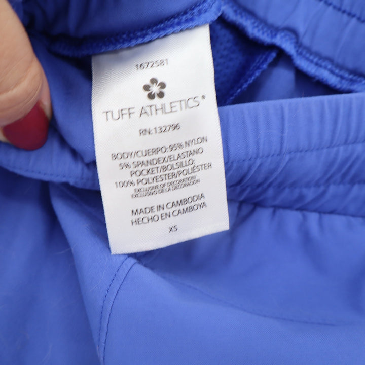 Tuff Athletics Shorts Womens XS 1672581 Blue Drawstring Activewear Excellent