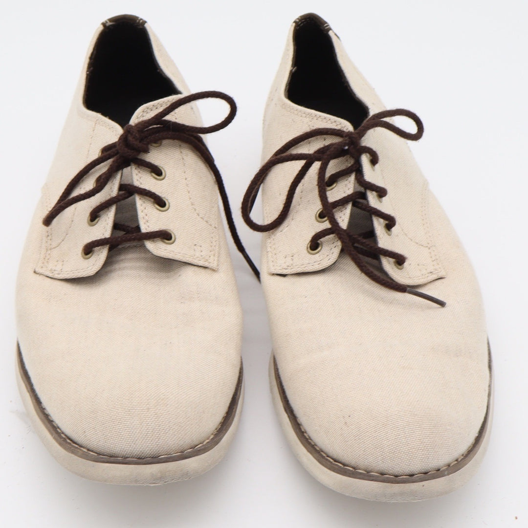 Timberland Oxford Shoes Mens 10.5 A13G9 Canvas Beige Ortholite Casual Good