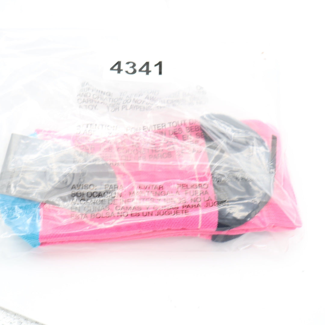 G/FORE Mens Crew Golf Socks Pink Blue Medium Large Moisture Wicking Arch Support