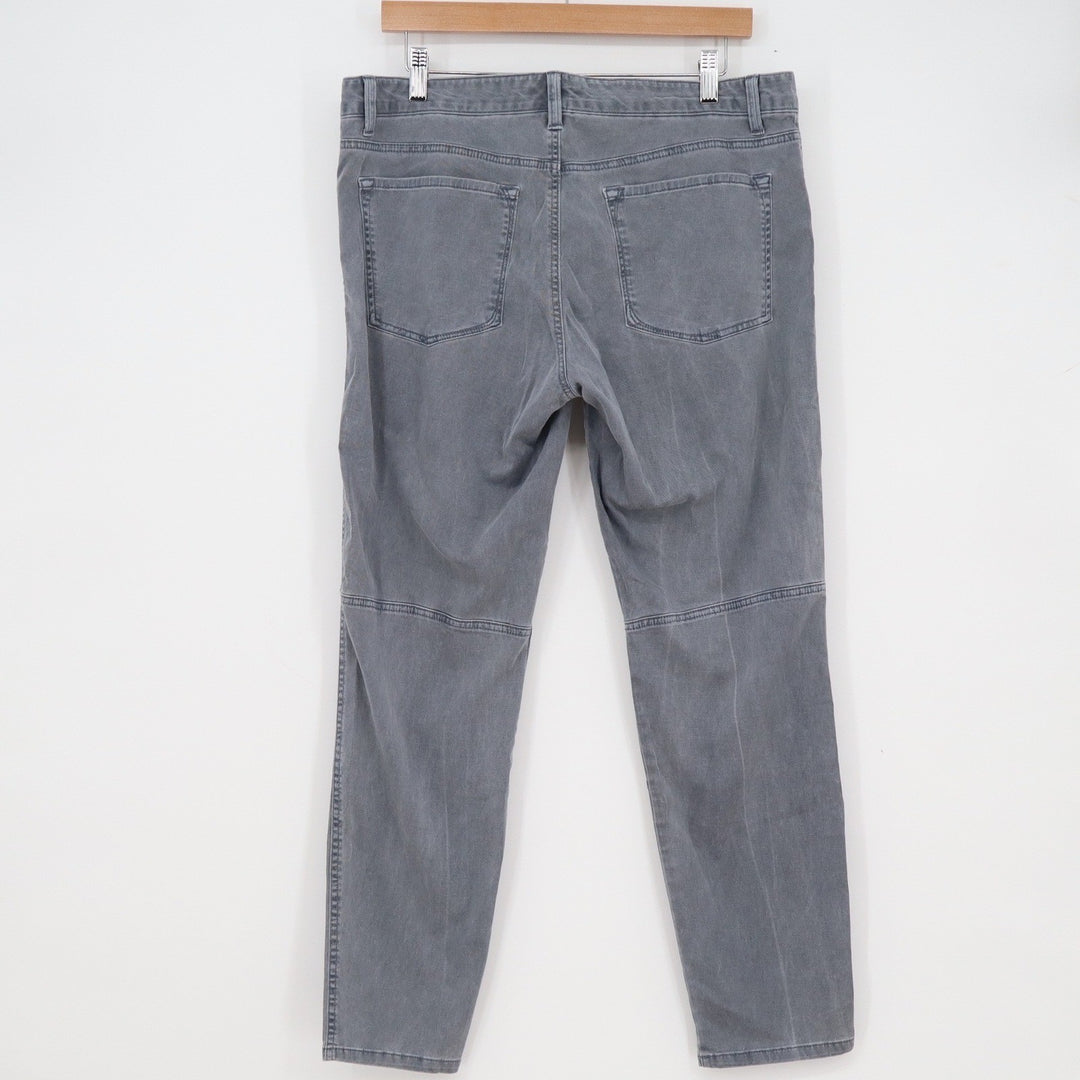 Banana Republic Guard Blue Stretch Cotton Utility Moto Slim Pants Mens 14 Grey