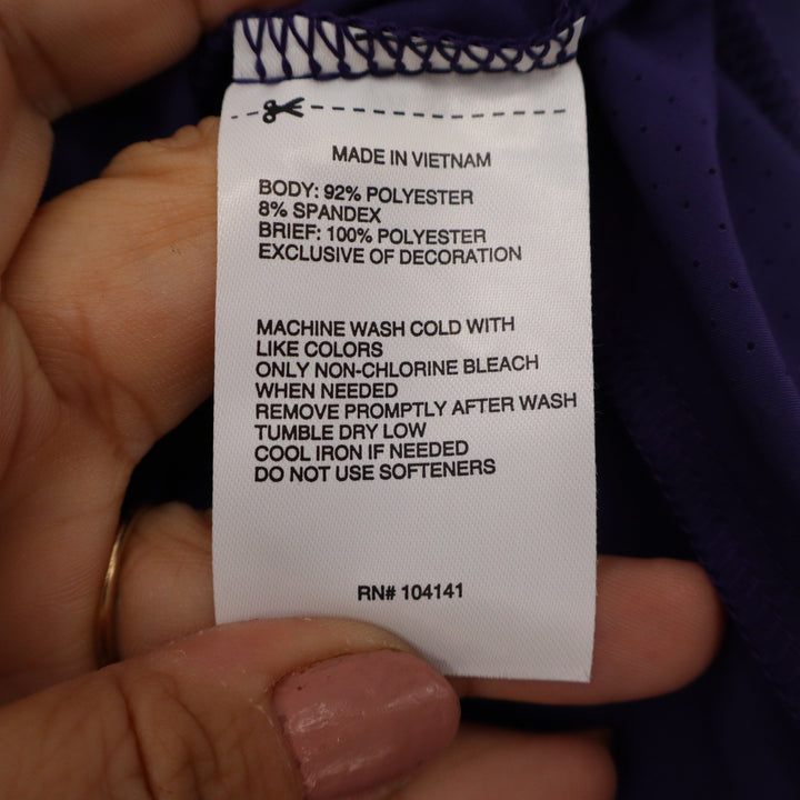 DSG Mens Running Shorts Purple 5 Inch Inseam Lined Athletic Gym Size L