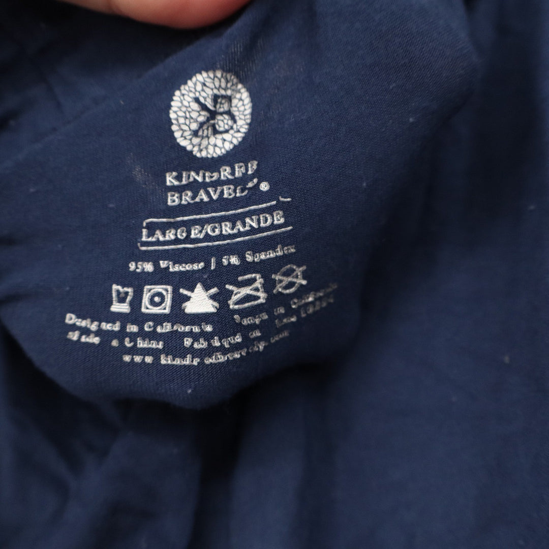 Kindred Bravely Navy Blue Viscose Spandex Lounge Pajama Pants Large L