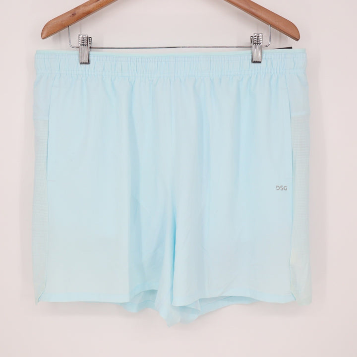 DSG Mens 5" Stride Short Light Blue XL Moisture Wicking Running Shorts
