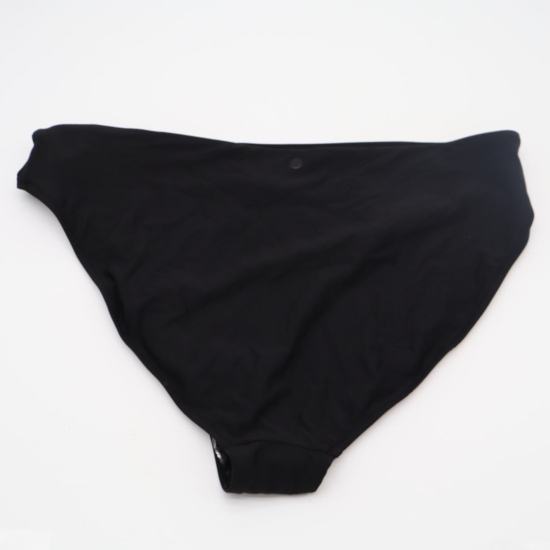 Calia Womens XL Black Solid Bikini Swim Bottom Recycled Nylon Lycra
