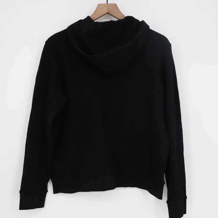 American Giant Women's Thermal Pullover Black Size M Made in USA