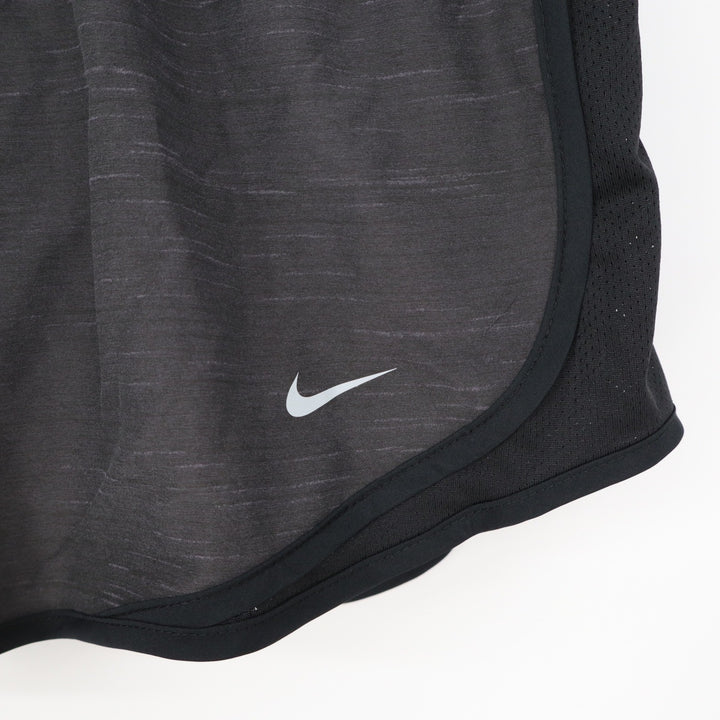 Nike Womens Dri-FIT Running Shorts Gray Black Heather Small