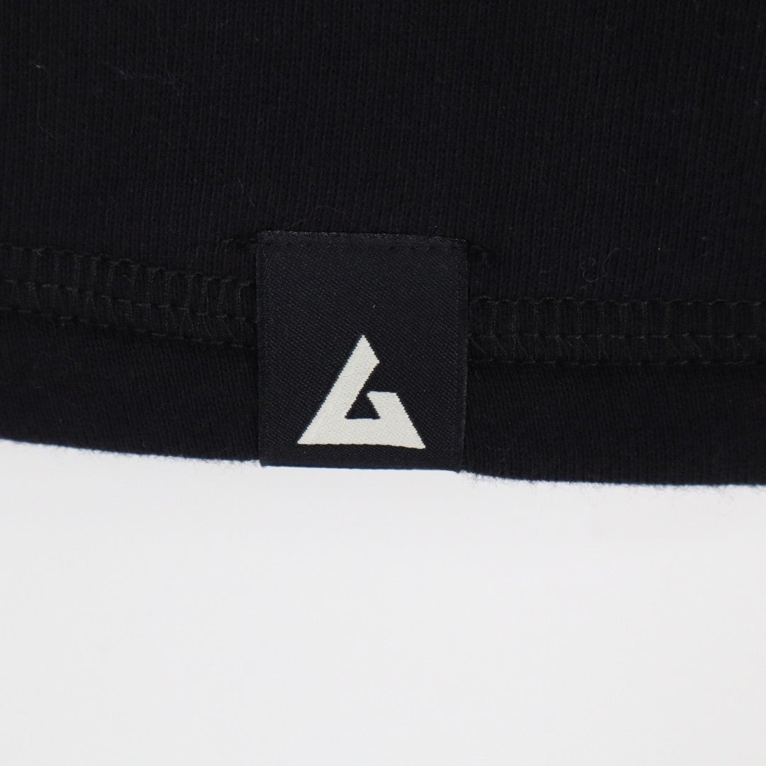 American Giant Midweight Vest Men's Large Black Full Zip Cotton Fleece Mock Neck