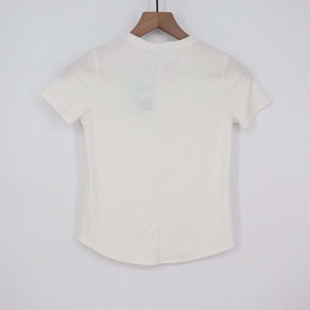 DSG Girls Movement Tee Pure White Short Sleeve Active Shirt Size S 8-9