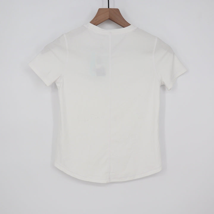DSG Girls Movement Tee Pure White Short Sleeve Active Shirt Size S 8-9