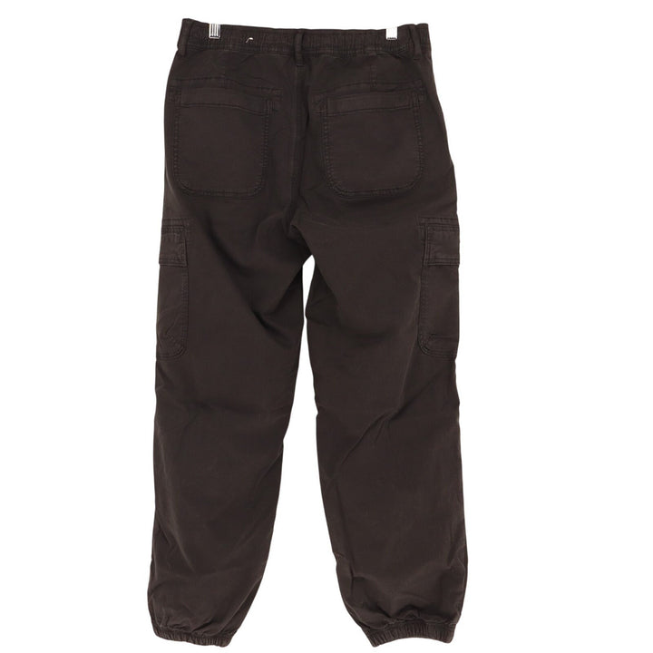 American Eagle Outfitters Cargo Jogger Pants Womens 6 Black Stretch Tapered Leg