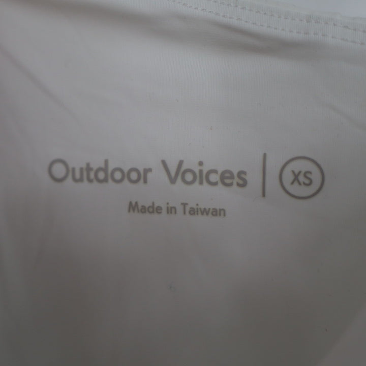 Outdoor Voices Mini Dress Womens XS White Stretch Liner One Shoulder Sleeveless