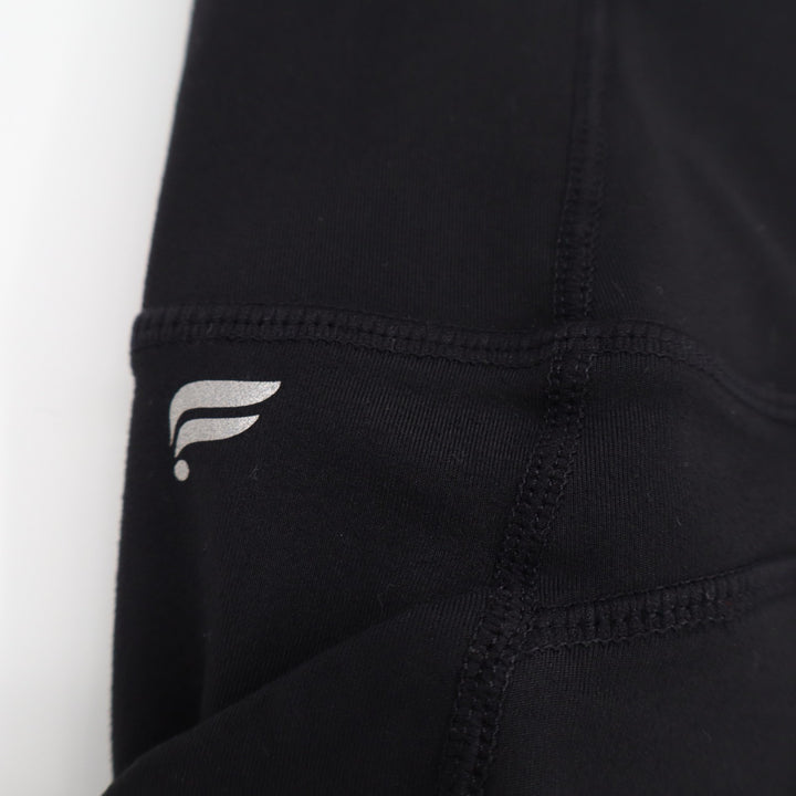 Fabletics Capri Leggings Women Medium Black Stretch Pockets High Rise Skinny Leg