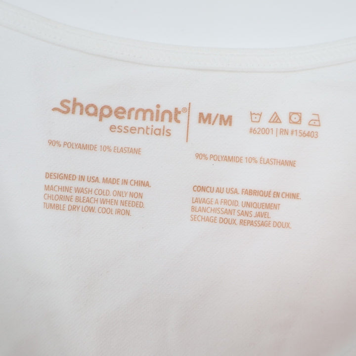 Shapermint Essentials All Day Every Day Cami Top Womens Medium White Stretch