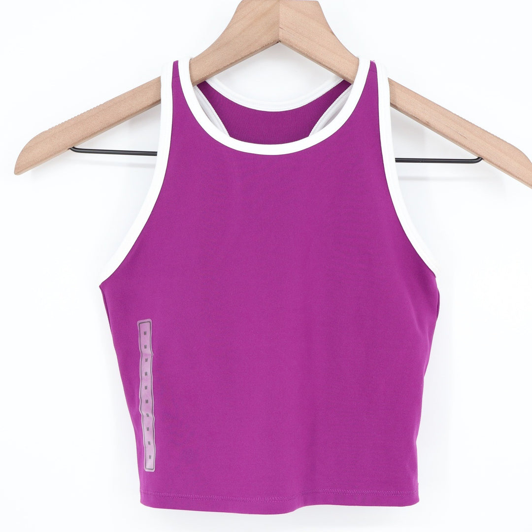 DSG Girls Momentum Shelf Bra Tank-Bound Vibrant Violet Purple Racerback M 10-12