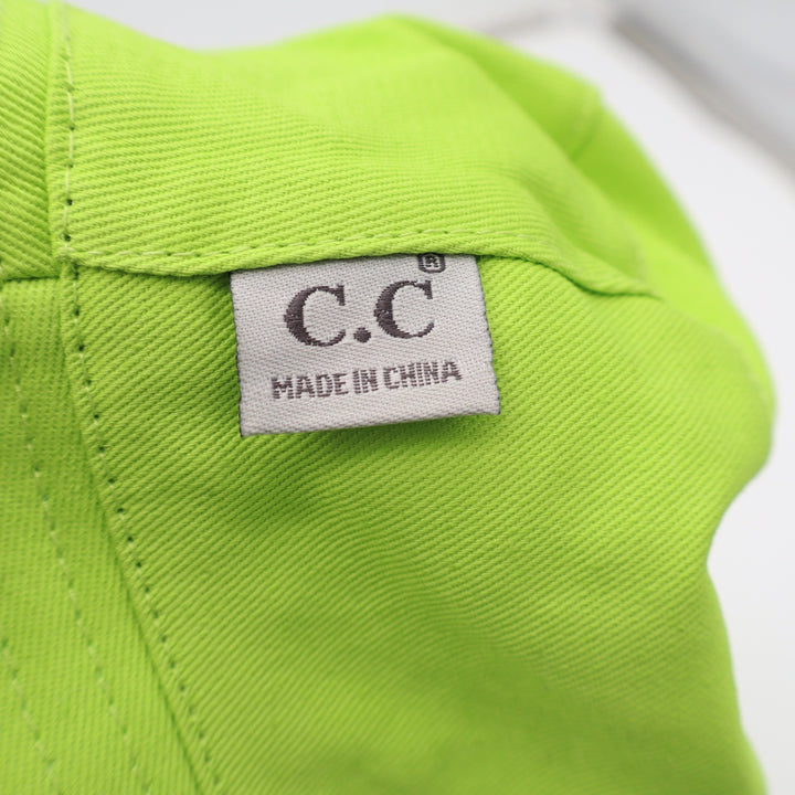 C.C Bucket Hat Women's One Size Lime Mint Green Reversible UPF 50+ NEW
